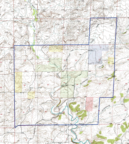 Boundary Map - Sweet Grass River Ranch - Big Timber, MT - Western Agri Financial 2015